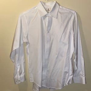 Lands End Kids White Button Down